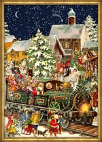 Victoria style Santa & Train<br> Advent Calendar